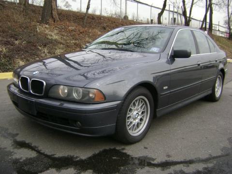 Steel Blue Metallic BMW 5 Series 525i Sedan.  Click to enlarge.