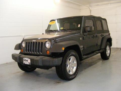 Steel Blue Metallic Jeep Wrangler Unlimited X 4x4.  Click to enlarge.