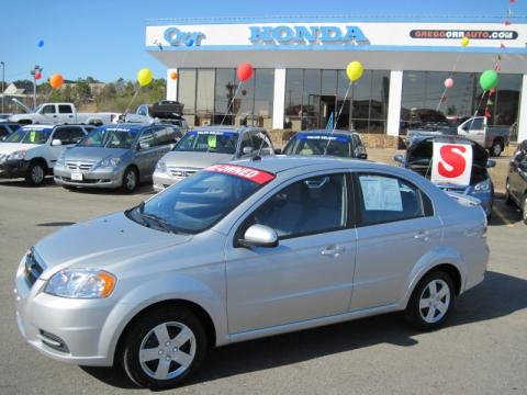 Cosmic Silver Chevrolet Aveo LT Sedan.  Click to enlarge.