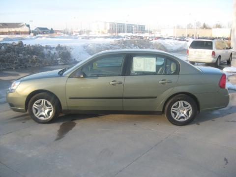 Silver Green Metallic Chevrolet Malibu Sedan.  Click to enlarge.