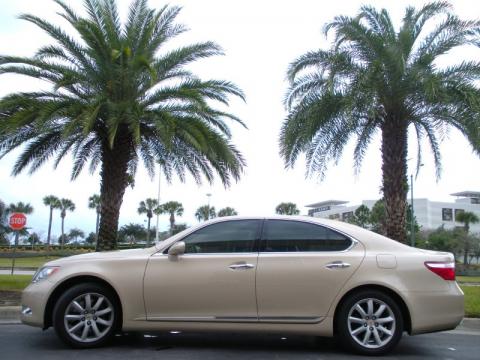 Golden Almond Metallic Lexus LS 460.  Click to enlarge.