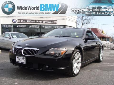 Jet Black BMW 6 Series 650i Coupe.  Click to enlarge.