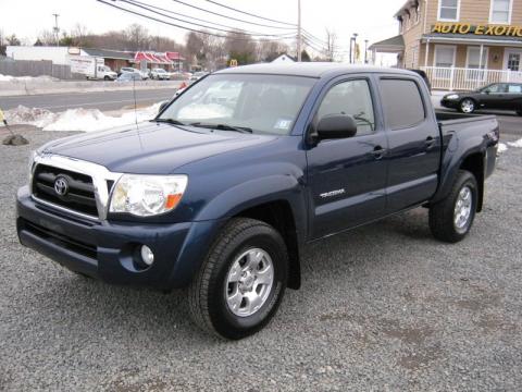 Indigo Ink Blue Pearl Toyota Tacoma V6 TRD Double Cab 4x4.  Click to enlarge.