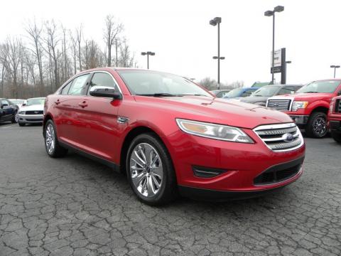 Red Candy Metallic Ford Taurus Limited.  Click to enlarge.