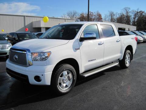 Super White Toyota Tundra Limited CrewMax 4x4. Click to enlarge. Super White Toyota Tundra Limited CrewMax 4x4. Click to enlarge.