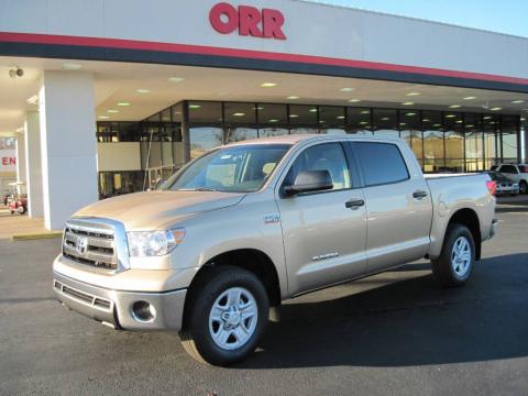 Sandy Beach Metallic Toyota Tundra CrewMax 4x4.  Click to enlarge.