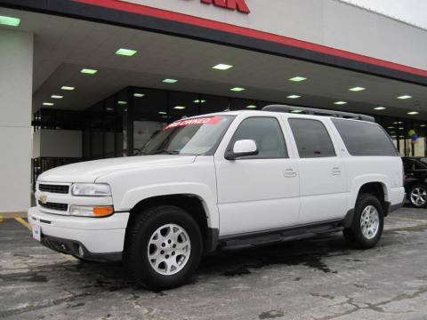 Summit White Chevrolet Suburban 1500 LS 4x4.  Click to enlarge.