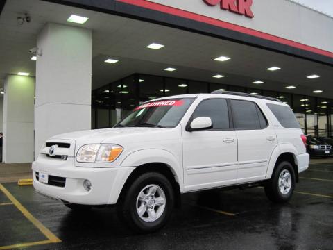 Super White Toyota Sequoia SR5.  Click to enlarge.