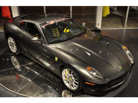 Grigio Silverstone (Dark Grey Metallic) Ferrari 599 GTB Fiorano F1.  Click to enlarge.