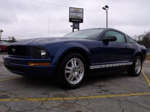 Vista Blue Metallic Ford Mustang V6 Premium Coupe.  Click to enlarge.