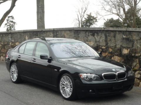 Black Sapphire Metallic BMW 7 Series 750i Sedan.  Click to enlarge.