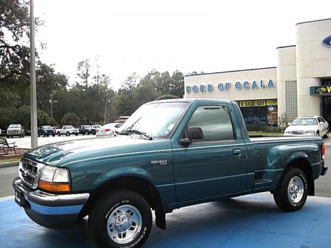Pacific Green Metallic Ford Ranger XL Regular Cab.  Click to enlarge.