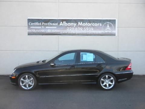 Black Mercedes-Benz C 230 Sport.  Click to enlarge.
