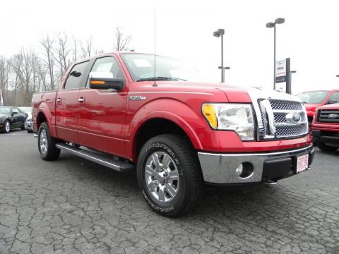 Red Candy Metallic Ford F150 Lariat SuperCrew 4x4.  Click to enlarge.