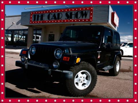 Black Jeep Wrangler Sahara 4x4.  Click to enlarge.