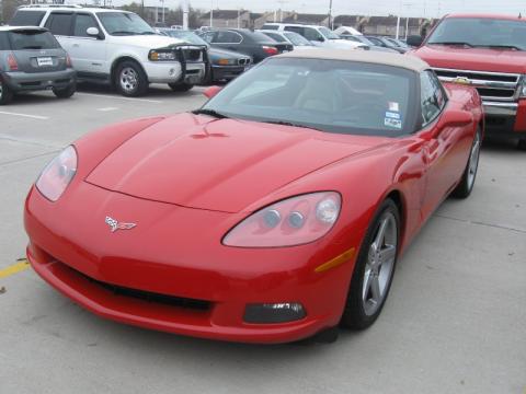 Victory Red Chevrolet Corvette Convertible.  Click to enlarge.