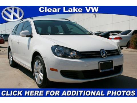 Candy White Volkswagen Jetta TDI SportWagen.  Click to enlarge.
