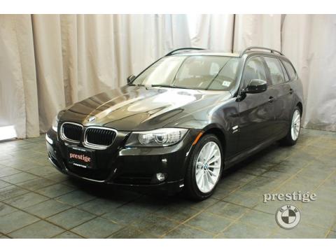 Black Sapphire Metallic BMW 3 Series 328xi Sport Wagon.  Click to enlarge.