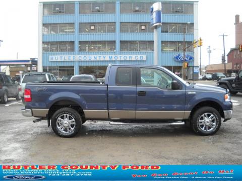 Medium Wedgewood Blue Metallic Ford F150 XLT SuperCab 4x4.  Click to enlarge.