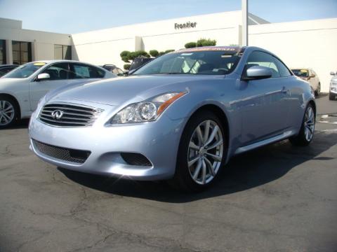 Pacific Sky Metallic Infiniti G 37 S Sport Convertible.  Click to enlarge.
