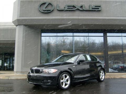 Jet Black BMW 1 Series 128i Coupe.  Click to enlarge.