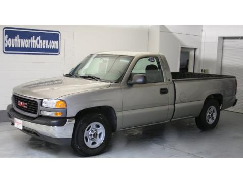 Pewter Metallic GMC Sierra 1500 SL Regular Cab.  Click to enlarge.