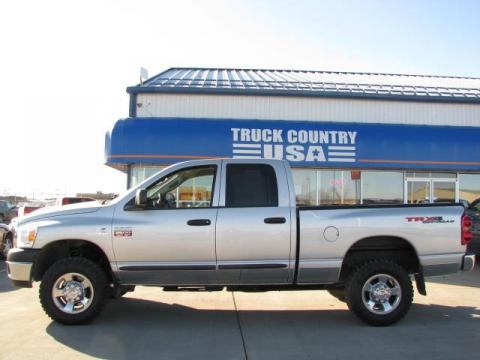 Bright Silver Metallic Dodge Ram 2500 TRX4 Quad Cab 4x4.  Click to enlarge.
