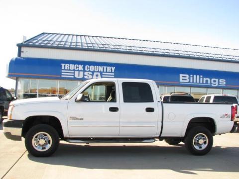 Summit White Chevrolet Silverado 2500HD LT Crew Cab 4x4.  Click to enlarge.