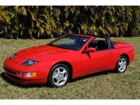Ultra Red Nissan 300ZX Convertible.  Click to enlarge.