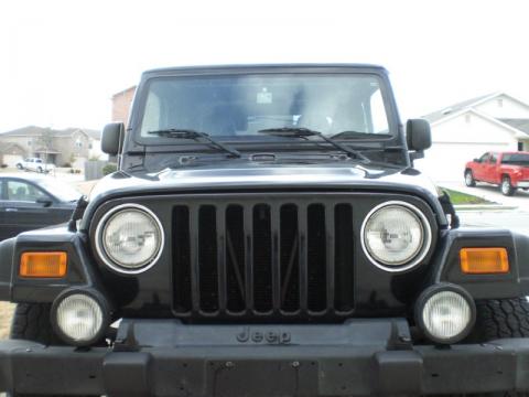 Black Clearcoat Jeep Wrangler Sport 4x4.  Click to enlarge.