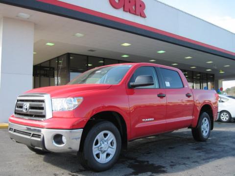 Radiant Red Toyota Tundra CrewMax.  Click to enlarge.