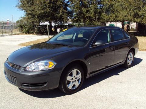 Cyber Gray Metallic Chevrolet Impala LS.  Click to enlarge.