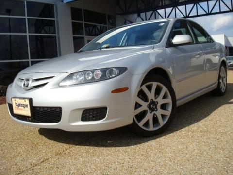 Glacier Silver Metallic Mazda MAZDA6 s Touring Sedan.  Click to enlarge.