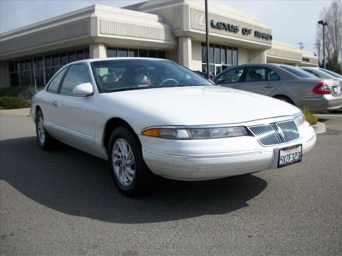 Performance White Lincoln Mark VIII .  Click to enlarge.