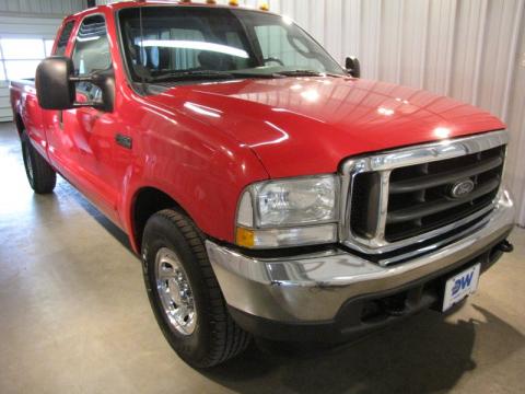 Red Clearcoat Ford F250 Super Duty XLT SuperCab.  Click to enlarge.