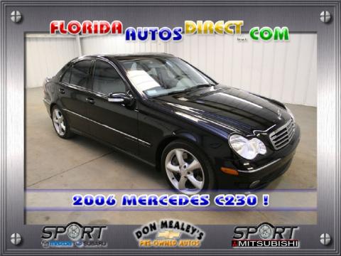 Diamond Black Metallic Mercedes-Benz C 230 Sport.  Click to enlarge.
