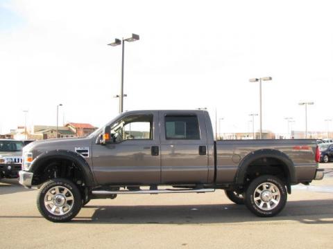 Dark Shadow Grey Metallic Ford F250 Super Duty Lariat Crew Cab 4x4.  Click to enlarge.