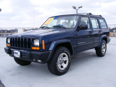 Patriot Blue Pearl Jeep Cherokee Sport 4x4.  Click to enlarge.