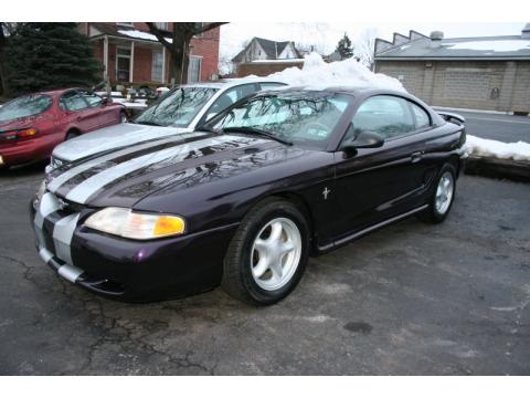 Dark Blue Ford Mustang V6 Coupe.  Click to enlarge.