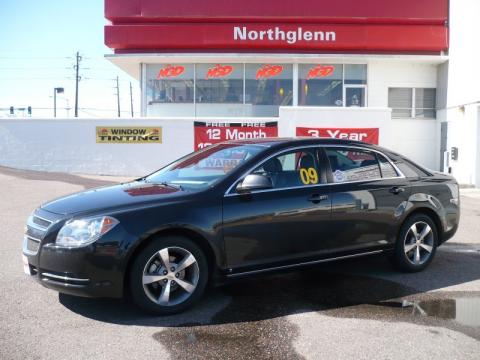 Black Granite Metallic Chevrolet Malibu LT Sedan.  Click to enlarge.