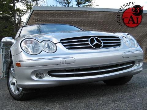 Brilliant Silver Metallic Mercedes-Benz CLK 320 Cabriolet.  Click to enlarge.