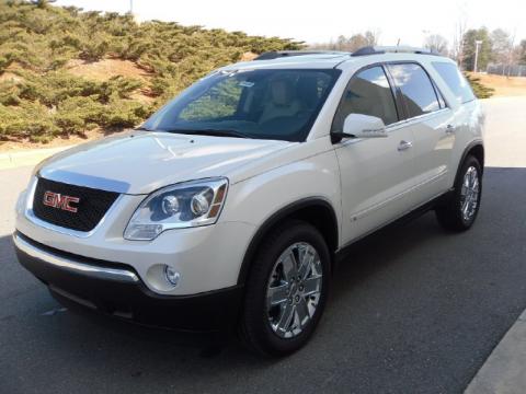 White Diamond Tricoat GMC Acadia SLT.  Click to enlarge.