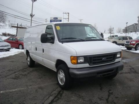 Oxford White Ford E Series Van E150 Cargo.  Click to enlarge.
