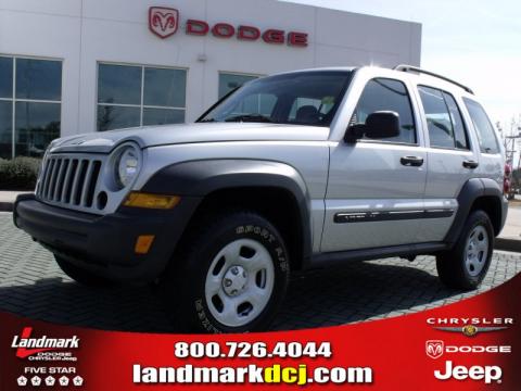 Bright Silver Metallic Jeep Liberty Sport.  Click to enlarge.