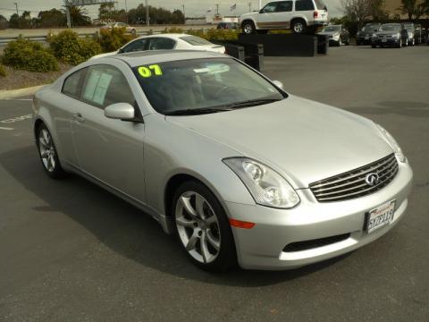 Liquid Platinum Metallic Infiniti G 35 Coupe.  Click to enlarge.