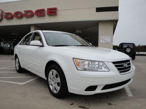 Pearl White 2010 Hyundai Sonata GLS with Camel interior Pearl White Hyundai 