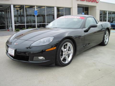 Black Chevrolet Corvette Coupe.  Click to enlarge.