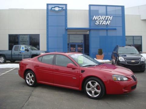 Sport Red Metallic Pontiac Grand Prix GXP Sedan.  Click to enlarge.