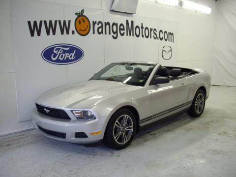 Brilliant Silver Metallic Ford Mustang V6 Premium Convertible.  Click to enlarge.
