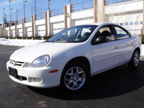Stone White Dodge Neon ES.  Click to enlarge.